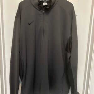 Nike Dark Gray Performance Jacket with Stand-Up Collar